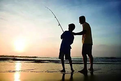 Full-swimming layer fishing method