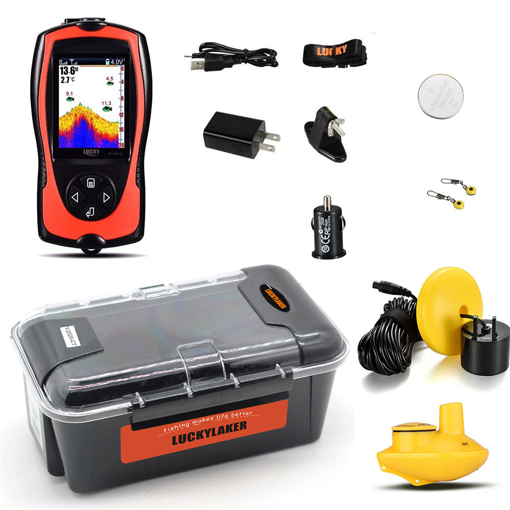 LUCKY Fish Finder Wired Wireless Portable Fishing Sonar For All