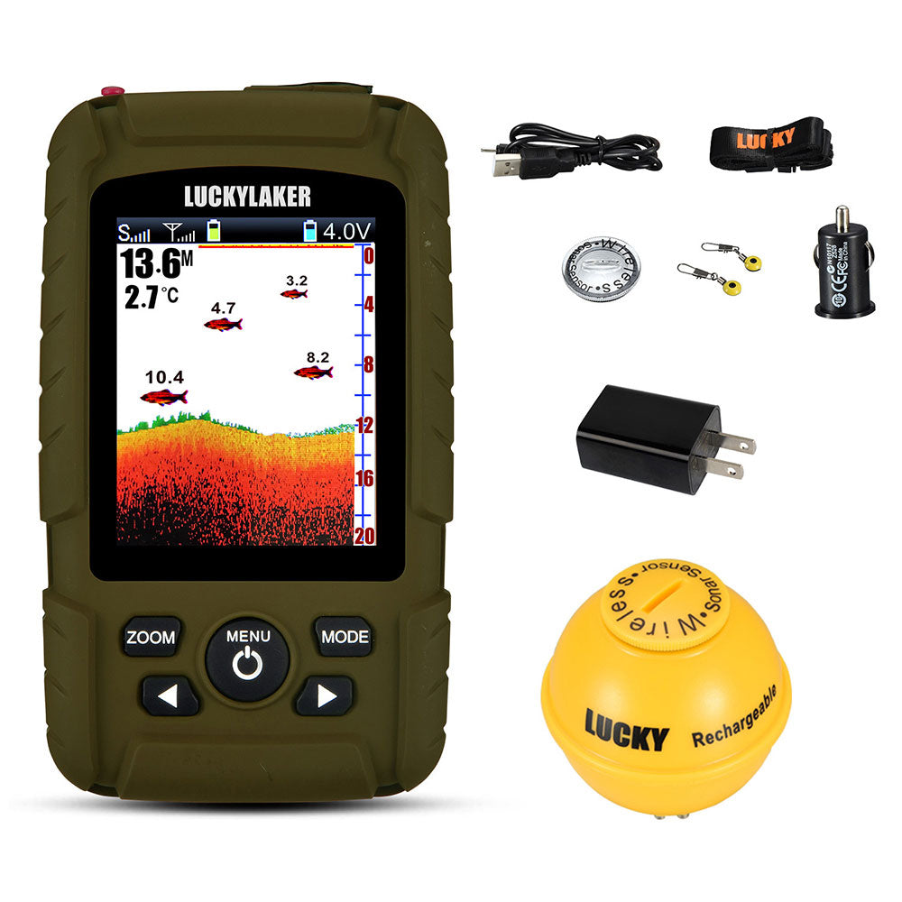 Water Depth Fish Finders Waterproof Portable Fishing Fish Finder